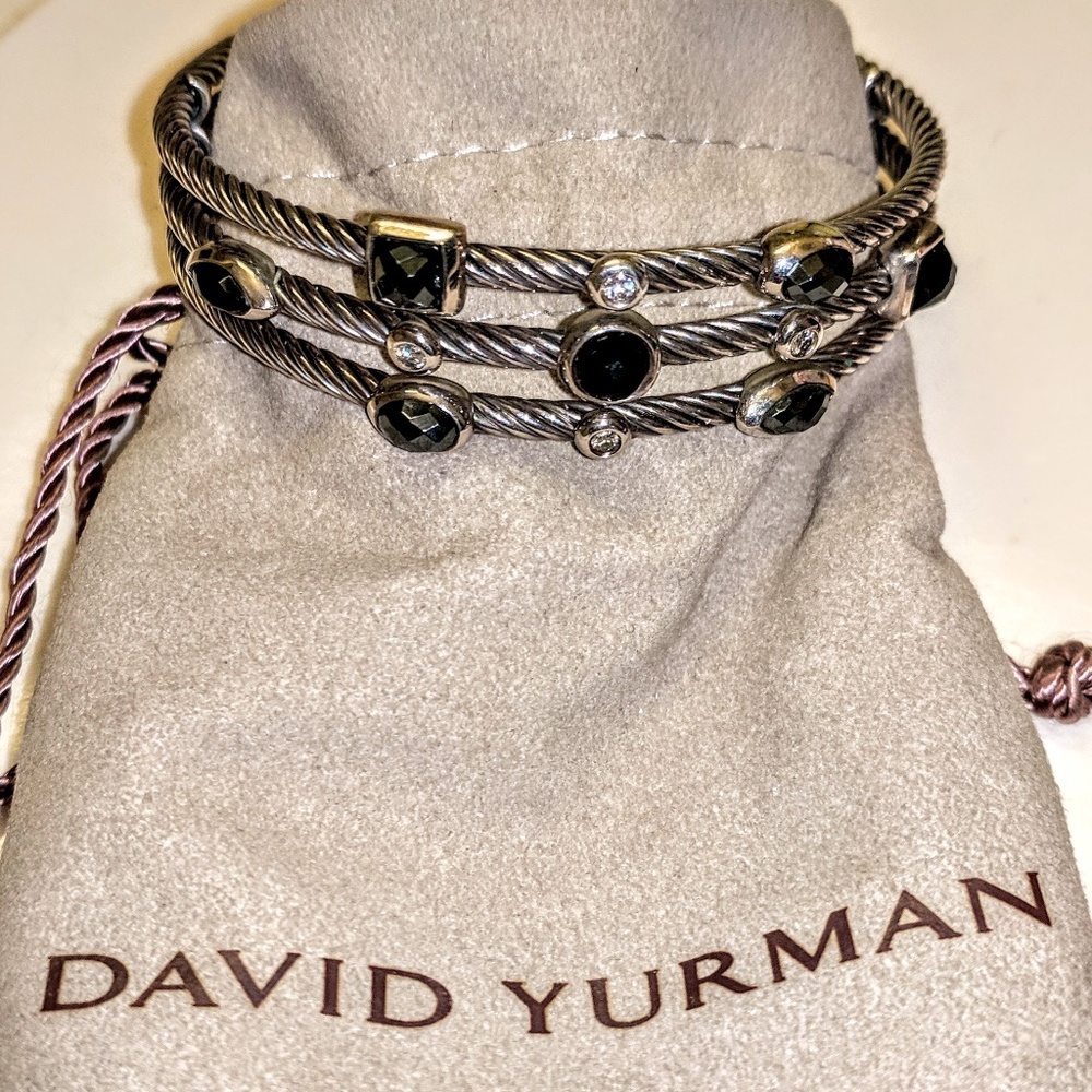 David Yurman Three Row Confetti Bracelet